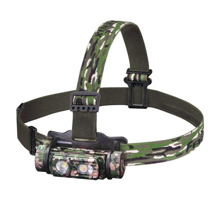 Latarka czołowa Fenix HM60R Camouflage – mocna, ładowalna USB, outdoorowa LED