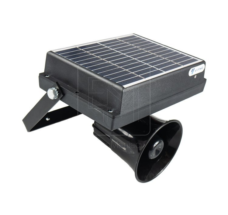 Skuteczny solarny dźwiękowy odstraszacz ptaków, gołębi, szpaków, wróbli