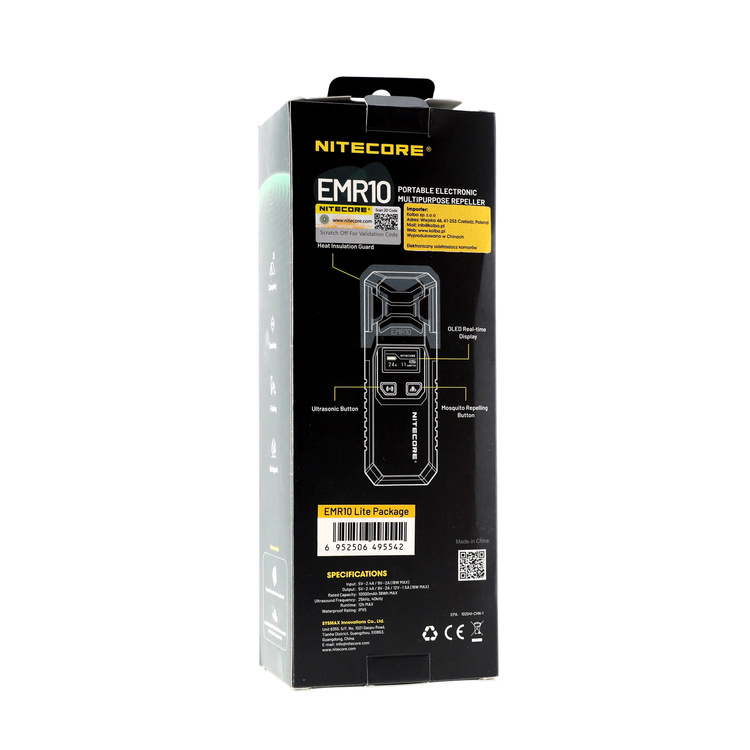 Odstraszacz komarów 2w1 Nitecore EMR10 Lite