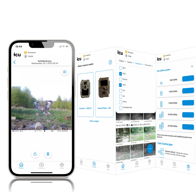 Fotopułapka ICUEASY 4G/LTE GSM 8Mpx 6 diod IR 30m doświetlenia