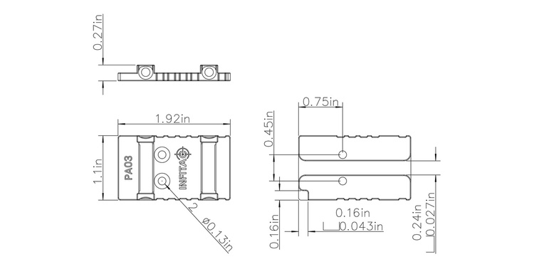 Montaż InfiTac PA03 Adapter Glock MOS