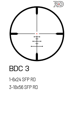 Luneta MeoPro R6 1-6x24 SFP RD - BDC 3