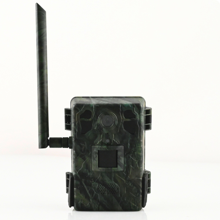 Zestaw Fotopułapka GSM Kamera Leśna TOPHUNT H6 Green Panel Solarny 6xAkumulator 18650 Karta SD 32 GB Karta SIM Orange