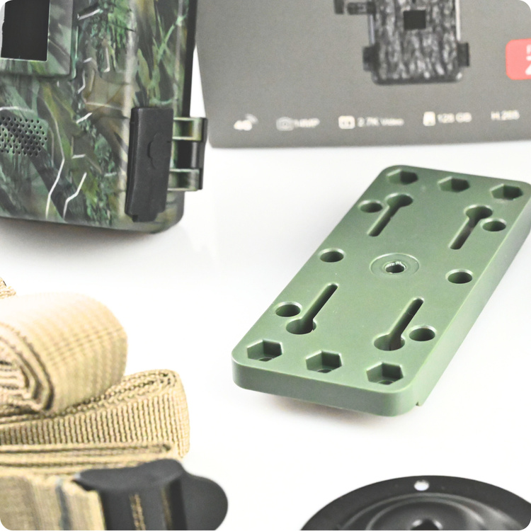 Zestaw Fotopułapka GSM Kamera Leśna TOPHUNT H6 Green Panel Solarny 6xAkumulator 18650 Karta SD 32 GB Karta SIM Orange