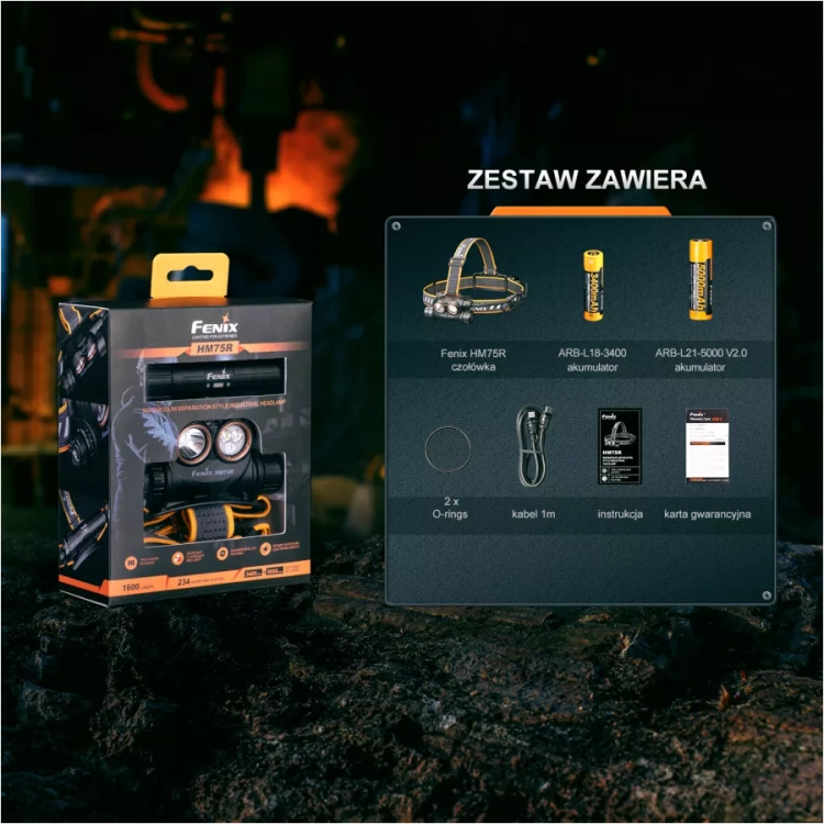 Latarka czołowa Fenix HM75R