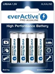 Baterie AA / LR6 everActive Pro Alkaline - 4 sztuki (blister)