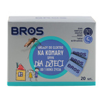 Zestaw 20 wkładów do elektrofumigatora BROS dla dzieci