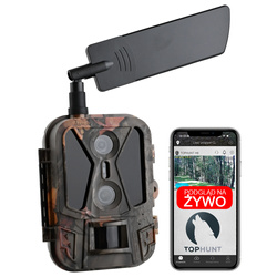 Kamera Leśna Fotopułapka 4K 4G LTE PODGLĄD na ŻYWO Aplikacja HC-950Pro AKU 