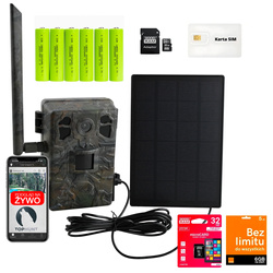 Zestaw fotopułapka z podglądem na żywo TopHunt 2.7K 4G LTE Dark Green