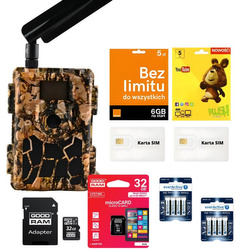 Zestaw Fotopułapka SF5.8CG AES GPS + 8xAA + SD 32GB + karta SIM