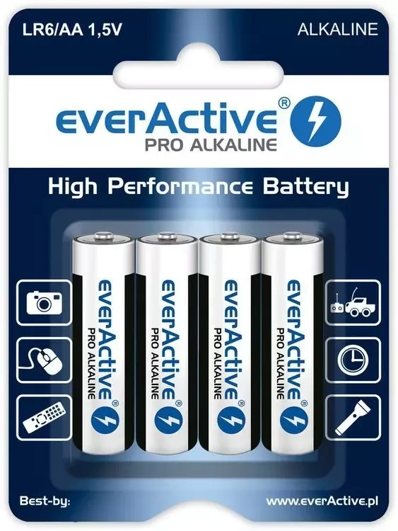 Baterie AA / LR6 everActive Pro Alkaline - 4 sztuki (blister)
